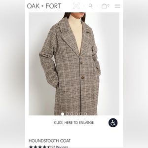 Oak and Fort Houndstooth Coat